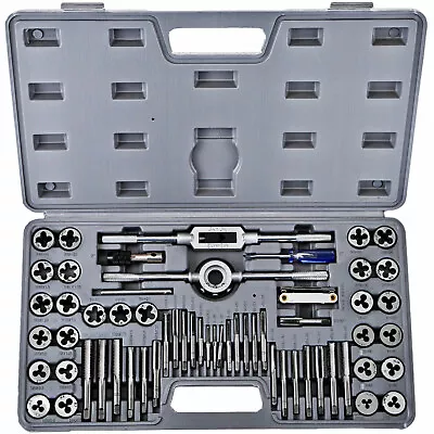 60 Pcs Master Tap And Die Set Coarse And Fine Threads Tools SAE Inch / Metric MM • $30.99
