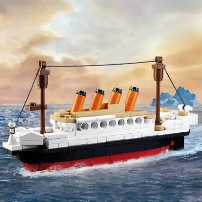 Child Titanic Building Blocks DIY Building Blocks Toys Boat Model Birthday Gift· • $28.20