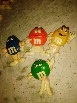 M&M’S Magnets VTG CERAMIC FRIDGE MAGNETS LOT OF. 4 • $10