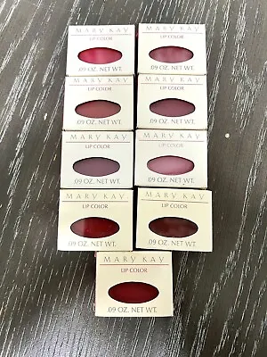 Mary Kay Lip Color Vintage Refills Glamour Pallet New Old Stock Lot Of 9 • $25.99