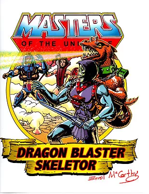 MASTERS OF THE UNIVERSE  Skeletor-Dragon Blaster  SIGNED Print - Errol McCarthy • $15