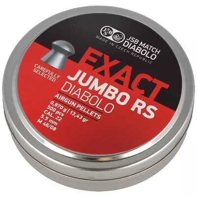 JSB Exact Jumbo RS Diabolo Pellets Cal .22 (5.52 Mm) 500 Pcs • £15.54