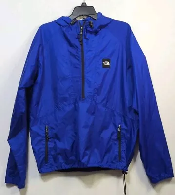 The North Face Blue Hooded Men's Windbreaker Size Large • $30