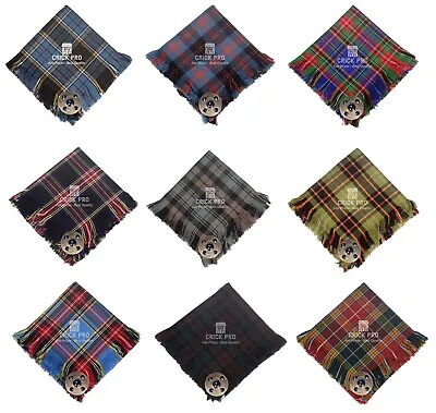 Handmade Traditional Scottish Tartan Kilt FLY PLAID & Brooch -50 Plus Color • $40.50