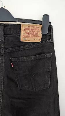 LEVI'S 501 Vintage Men's Jeans W30 L34 Black Good Condition  • £25