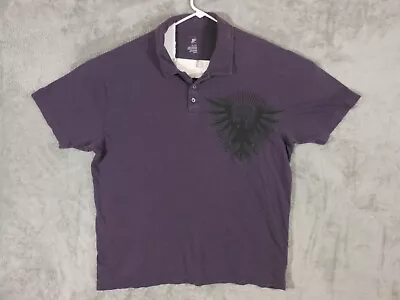 J Ferrar Polo Shirt Men's XL Short Sleeve Purple Casual • $9.75