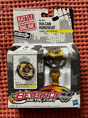 Beyblade Metal Fury Vulcan Horuseus BB-P01 145D Hasbro 2012 Misb Rare • $49.99