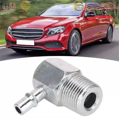 $9.50 • Buy Intake Manifold Vacuum Fitting 90 3/8NPT-1/4 Hose Nipple Tube 4535Z