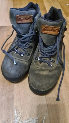 £4.10 • Buy Heavy Walking Boots Used Hawkins Boots Lace Up Waterproof No Size
