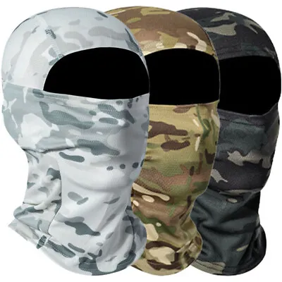 Camo Hunting Balaclava Full Face Mask UV Protection Hood Tactical Shiesty Masks • $3.99