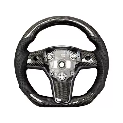 Heating Carbon Fiber Steering Wheel For Tesla Model 3 Model Y 2017-2022 #A03 • $339.15