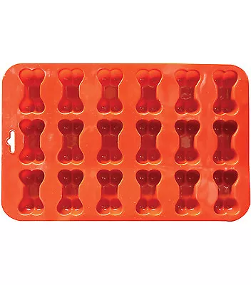 Mini Bone Silicone Baking Pan Flexible Mold Ice Tray Dog Puppy Treat Cookie Pet • $4.99