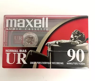 Maxwell UR 90 Minute Blank Audio Cassette Tape Normal Bias NEW SEALED Fast Shipd • $5