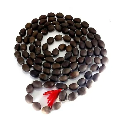 Kamal Gatta Necklace Worry Beads 68 Inch Lotus Seed Mala Guru Bead Rosary Yogi • £11