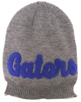 NEW Florida Gators UF Top Of The World Gray Blue Knit Beanie Stocking Hat Cap OS • $19.97