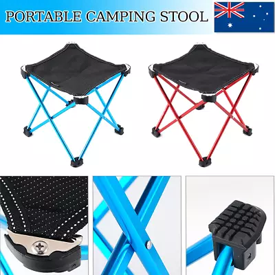 Mini Portable Outdoor Folding Stool Camping Fishing Picnic Chair Small Seat • $13.09