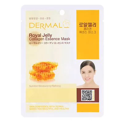 Dermal Korea Collagen Essence Facial Mask Sheet - Royal Jelly (12 Pack) • $9.99