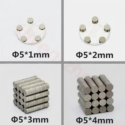 Dia5mm X 1 2 3 4 5 8 Mm SmCo Strong Magnet Industrial Disc High Temperature≤350° • $3.79