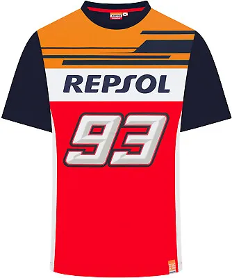 T-SHIRT Repsol Honda Team Marc Marquez 93 MotoGP Bike Tee Men NEW! Multi XXL • $18.51