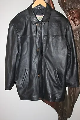 Authentic ORSA By Luciano Italian Leather Vintage Jacket Men XL Made Italy EUC • $125