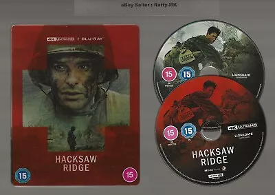 Hacksaw Ridge - Uk Exclusive 4k + Blu Ray Steelbook • £29.99