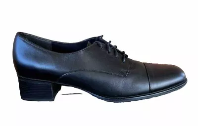 Munro American Womens Shoes Leather Oxford Lace Up Black 8.5N • $21.97