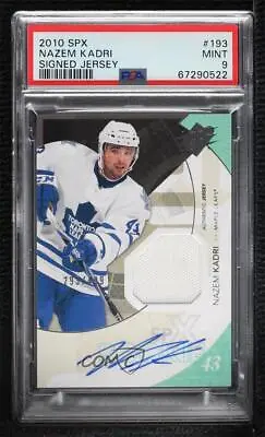 2010-11 SPx Rookie Auto Jersey /499 Nazem Kadri #193 PSA 9 MINT Rookie Auto RC • $86.50