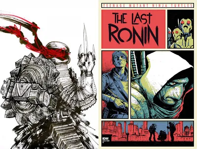 David Choe TMNT The Last Ronin #4 Virgin + 1:10 Ratio Variant 2 Book Set Eastman • £104.41