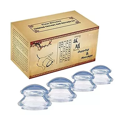 $16.99 • Buy Silicone Vacuum Cups Anti Cellulite Cupping Therapy Set Neck Face Body Massage