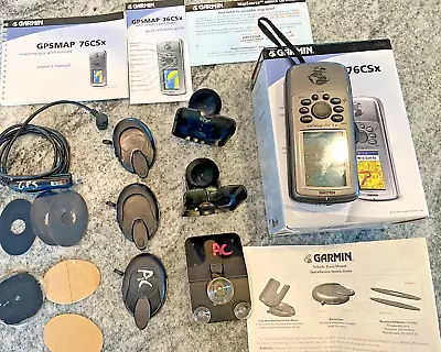 Garmin GPSMAP 76CSX Waterproof GPS Handheld Map W/ Accessories & Manuals Bundle • $99.99