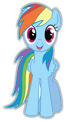 My Little Pony Rainbow Dash Cartoon Sticker Bumper Decal - ''SIZES'' • $3.75