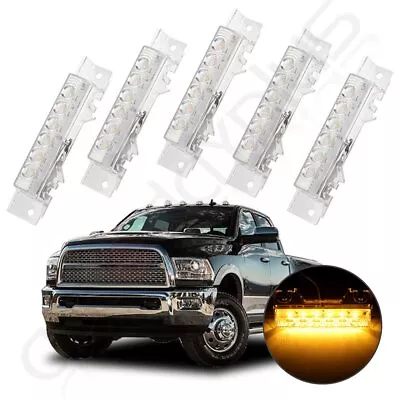 New 5X Cab Marker Roof Running Light Volvo VN/VNL 2003-up  White Amber 6 Led • $24.79