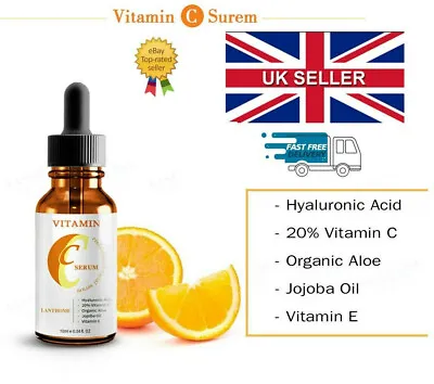 £4.46 • Buy Vitamin C & E Face Serum With Hyaluronic Acid - Anti Ageing/Aging Anti Wrinkle