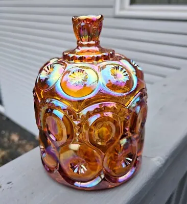 Moon And Star Glass Amber Carnival Iridescent Small Jardiniere  • $89.99