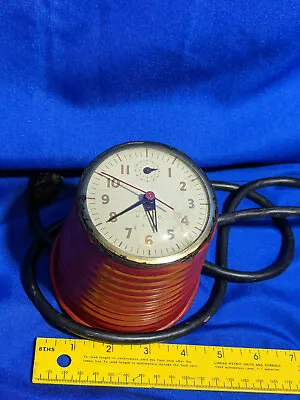 Rare Antique Red Sentinel Memo Kitchen Wall Clock Oven Timer Art Deco Beehive • $40.04