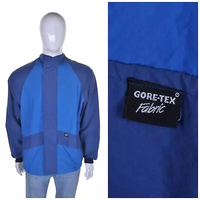 VINTAGE 70s/80s Gore-Tex Jacket L Waterproof Cagoule Kagool Coat Golf • £29.99