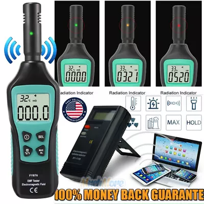 Electromagnetic Field Tester Digital Sensor Reader EMF Meter Radiation Detector • $16.99