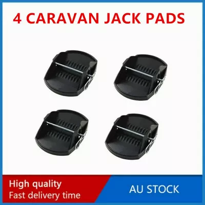 4 BIG FOOT CARAVAN JACK PADS For Stabilisers Corner Steady Steadies Pad Feet • $24.59