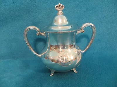 Vintage Rogers Quadruple Silver Sugar Bowl With Lid • $20