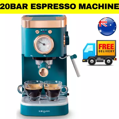 Italian Household Coffee Machine Espresso 20bar High Pressure 1.2l • $248.95