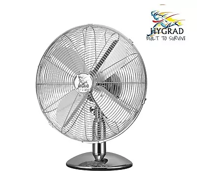 12  Silver 3 Speed 35W Oscillating Portable Free Standing Cooling Desk Table Fan • £24.99