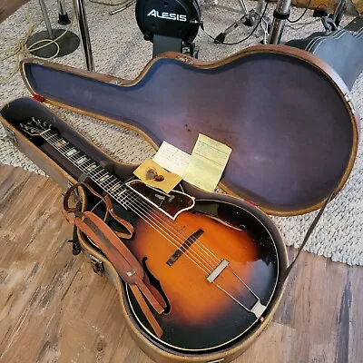 1935 Gibson L-7 Archtop Acoustic Guitar W/OHSC Block Inlays Pre War 17  X Braced • $3199.95