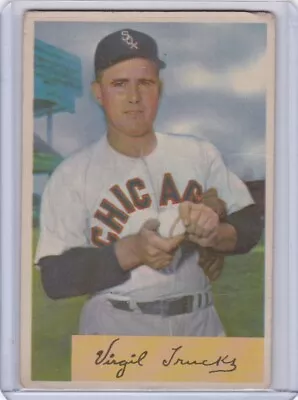 1954 Bowman Baseball Card #198 Virgil Trucks Chicago White Sox - VG • $3.25