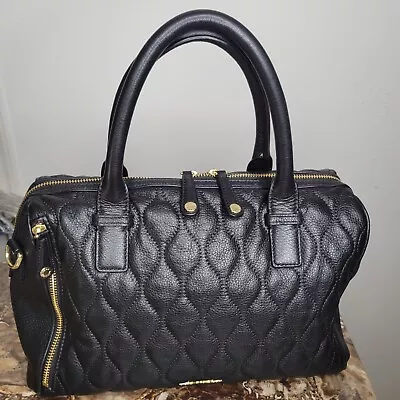VERA BRADLEY Concealed Carry Black Quilted Floral Lined Shoulder Handbag Purse • $59