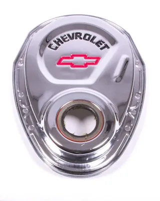 $58.36 • Buy Chevrolet Performance 141-904 1969-1991 SBC Timing Chain Cover, Chrome, Steel, W
