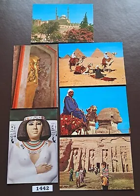 Set Of 6 Vintage Egyptian Postcards (P018) • £6