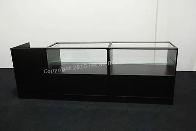   Glass Shop Counters  Display Unit Glass Shelves Till Counter Register Stand  • £675