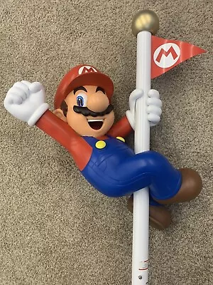 Rare Nintendo Mario Store Flagpole Display Statue (Mint Condition W/Bracket) • $3500