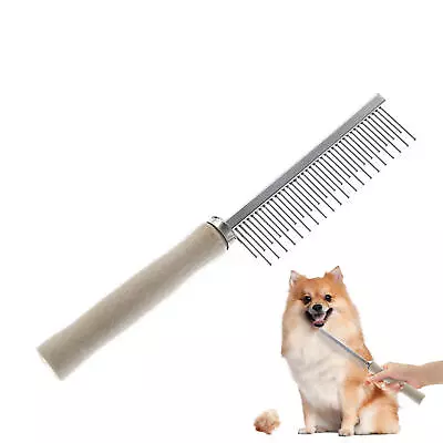 Professional Dog Cat Pet Comb Brush Dematting Undercoat Grooming Comb Rake Tool • $8.72