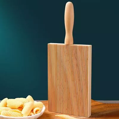 Spaghetti Garganelli Wooden Gnocchi Board Pasta Server Butter Paddle Maker Tool • $13.72